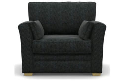 Heart of House Malton Fabric Cuddle Chair - Colbalt